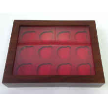 High Quality Wooden Packaging Box For 12 Coins